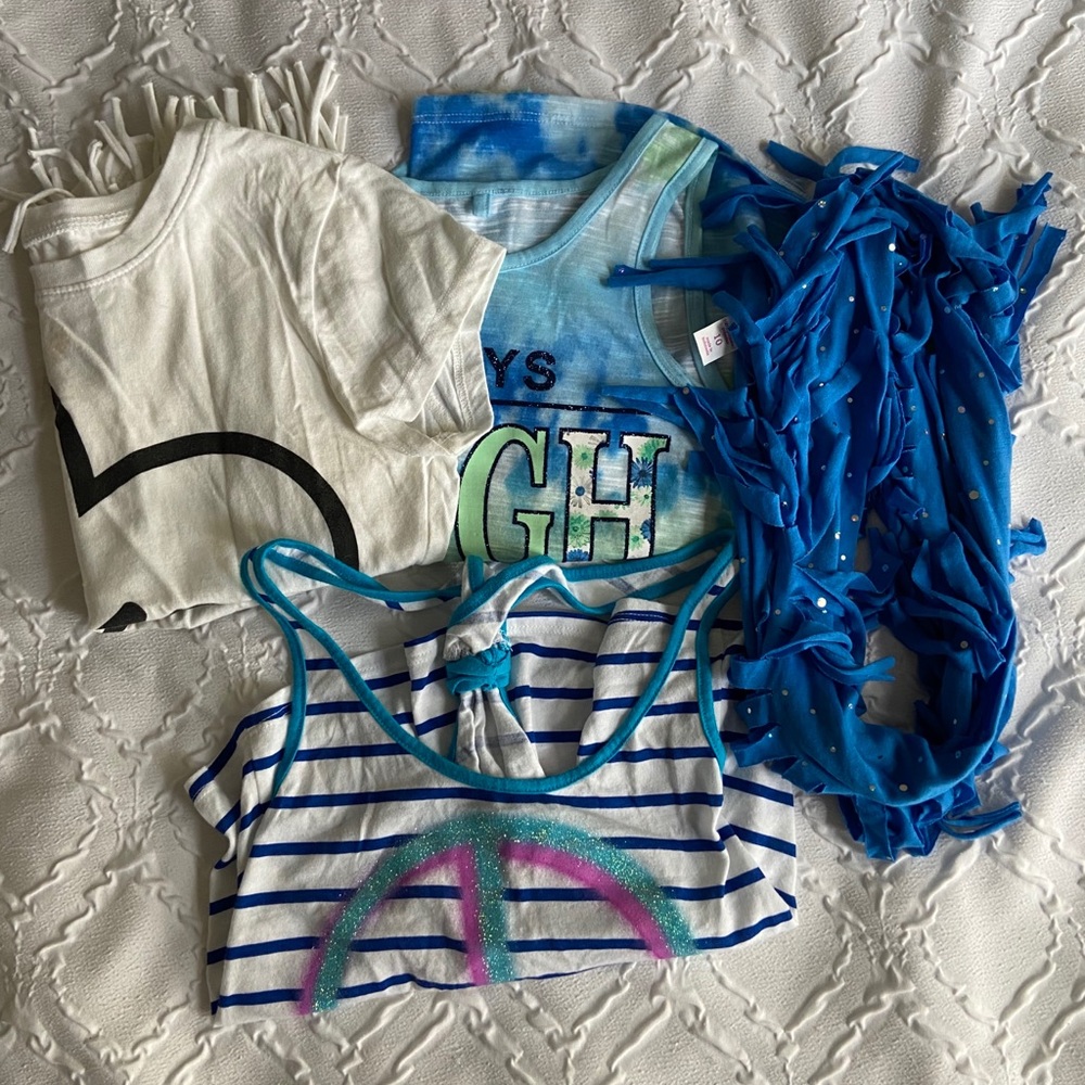 Justice top bundle with scarf